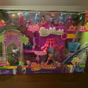 Mattel PollyWorld Rockin' Theme Park Playset - Pink and Blue